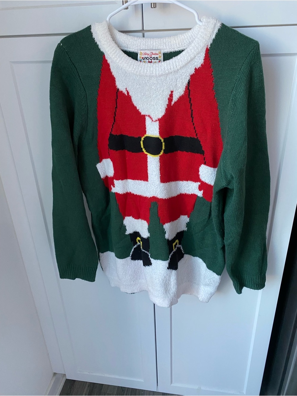 Vigoss women’s large ugly Christmas sweater Santa suit